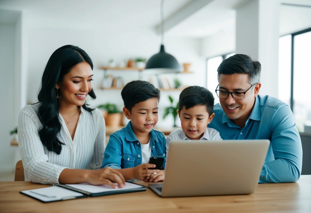 An Australian family researching UK property tax laws online